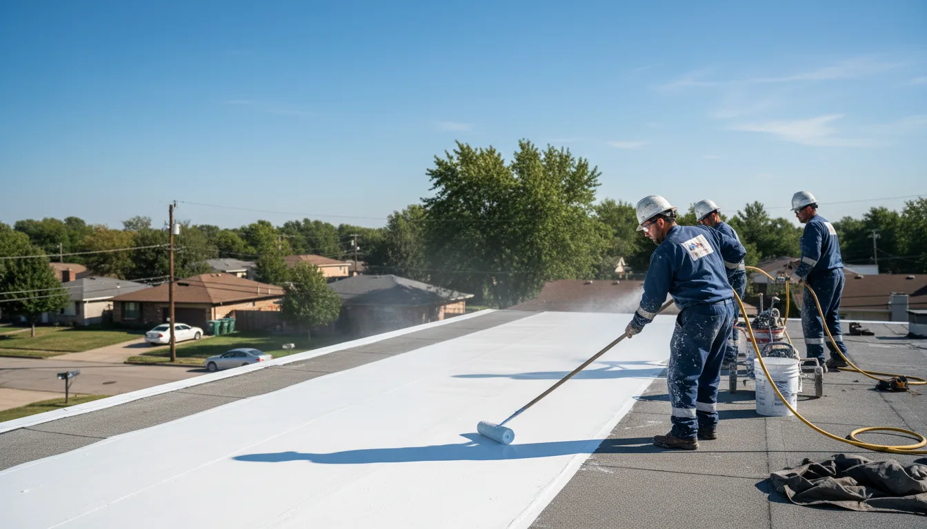 Commercial roof coating in Wallingford, CT near me